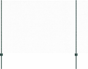 vidaXL Εξαγωνική Φράχτη με Στύλο 25 x 1,5 m PVC-Επικαλυμμένο Ατσάλι
