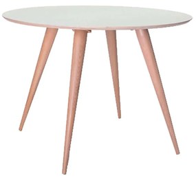 Τραπέζι Planet Round White Φ105X75 cm Wood