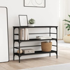 vidaXL Τραπέζι Κονσόλα Μαύρο 100x32x75 εκ. Επεξεργασμένο Ξύλο
