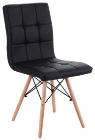 Καρέκλα ArteLibre CUPPLESSUS Μαύρο PU 43x55x86cm
