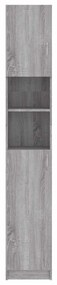 vidaXL Ντουλάπι Μπάνιου Γκρι Sonoma 32x25,5x190 εκ. Επεξεργασμένο Ξύλο