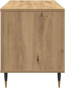 vidaXL Ντουλάπι δίσκων βινυλίου artisan δρυς 100 x 38 x 48 εκ.