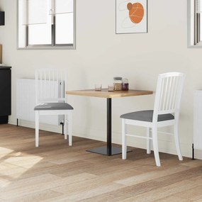 vidaXL Καρέκλες φαγητού 2 pcs Λευκό 50 x 52,5 x 91 εκ