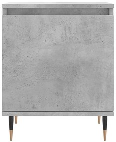 vidaXL Κομοδίνα 2 τεμ. Γκρι Σκυρ. 40x30x50 εκ. από Επεξεργασμένο Ξύλο