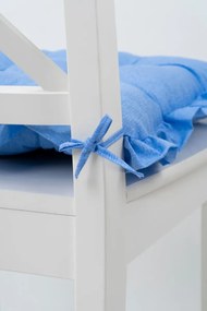 Stewehome Μαξιλάρι καρέκλας με βολάν και κορδόνια 42x42 cm