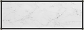 vidaXL Τραπέζι Κονσόλα Λευκό 100 x 35 x 75 εκ. από Ψημένο Γυαλί