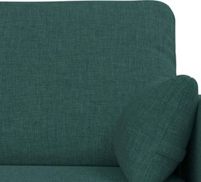 vidaXL Καναπές 2 pcs Σκούρο Πράσινο