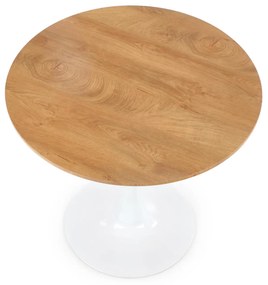 STING table, color: top - golden oak, legs - white DIOMMI V-CH-STING-ST