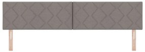 vidaXL Κεφαλάρι με φώτα λωρίδας LED με κεφαλάρι Taupe 200 cm ύφασμα
