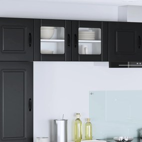 vidaXL Ραφιέρα τοίχου LUCCA 2 pcs Μαύρο 40 x 31 x 40 εκ.