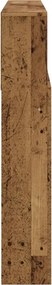 vidaXL Ντουλάπι κεφαλάρι Παλιό ξύλο 140x19x103,5 cm