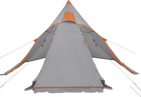 vidaXL Σκηνή Κάμπινγκ Tipi 5 Ατόμων Αδιάβροχη Γκρι