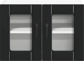 vidaXL Ραφιέρα τοίχου LUCCA 2 pcs Μαύρο 60 x 31 x 40 εκ