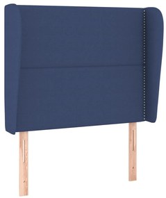 Κεφαλάρι με Πτερύγια Μπλε 83x23x118/128 εκ. Υφασμάτινο 3117796