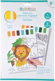 Χρωμοσελίδες Animals Colorem με ενσωματωμένα χρώματα - 21x28.5cm