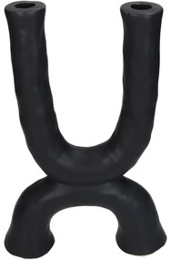 Κηροπήγιο ArteLibre Μαύρο Κεραμικό 20.5x6.5x31cm-05154000