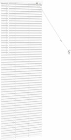 vidaXL Βενετσιάνικες Ρόδες Λευκό 130 x 40 εκ Αλουμίνιο