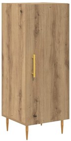 vidaXL Highboard 2 pcs Artisan Oak Γυαλί