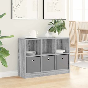 vidaXL Πλαϊνό γραφείο Γκρίζο Σονομα 88,5 x 27,5 x 63,5 εκ