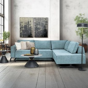 Γωνιακός Καναπές Madrid Fylliana Μέντα 290x210x110 εκ. 290x210x110 εκ.