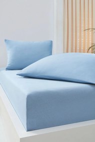 Beauty Home Σεντόνι με λάστιχο 100x200+30 σε 6 χρώματα Art 1382  100x200+30  Γαλάζιο