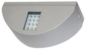 Απλίκα Φωτιστικό Τοίχου LED 1,6W Ημικύκλιο Διπλής Κατεύθυνσης ΙΡ54 Μπλε Φως 22x9 Lumen-9-7015664-Γκρι 9-7015664