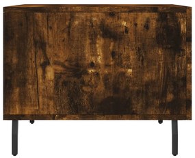 vidaXL Τραπεζάκι Σαλονιού Καπνιστή Δρυς 50x50x40 εκ. Επεξεργασμ. Ξύλο