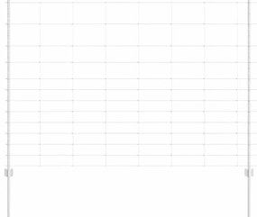 vidaXL Φράχτης με Στήλες. Ασημί 1.5 x 25 m Ατσάλι