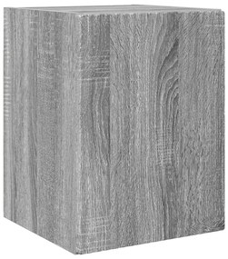 vidaXL Ντουλάπι Τηλεόρασης Τοίχου Γκρίζο Σονομα 30 x 31 x 40 εκ.