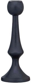 Κηροπήγιο Elegant 034375 8x8x22cm Black Αλουμίνιο