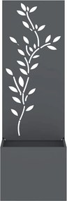 VidaXL Οθόνη Ιδιωτικότητας Κήπου Floral Ανθρακί 50 x 32 x 150 εκ