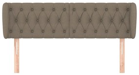 Κεφαλάρι με Πτερύγια Taupe 163x23x78/88 εκ. Υφασμάτινο - Μπεζ-Γκρι