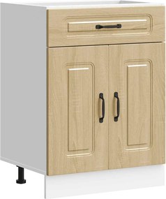 vidaXL ντουλάπι βάσης κουζίνας Kalmar Sonoma δρυς Επεξεργασμένο Ξύλο