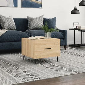 vidaXL Τραπεζάκι Σαλονιού Sonoma Δρυς 50x50x40 εκ. Επεξεργασμένο Ξύλο