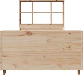 vidaXL Κρεβάτι Βιβλιοθήκη Χωρίς Στρώμα 90x200 εκ Μασίφ Ξύλο