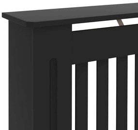 vidaXL Κάλυμμα Καλοριφέρ Μαύρο 112 x 19 x 81,5 εκ. από MDF