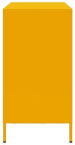 vidaXL Ντουλάπι Μουσταρδί 101,5x39x73,5 εκ. από Χάλυβα Ψυχρής Έλασης