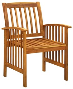 vidaXL Σετ Τραπεζαρίας Κήπου 7 τεμ. Μασίφ Ξύλο Ακακίας με Μαξιλάρια