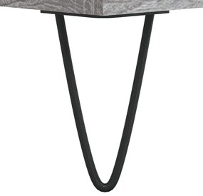 vidaXL Τραπεζάκι Σαλονιού Γκρι Sonoma 80x80x36,5εκ. Επεξεργασμένο Ξύλο