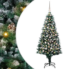 vidaXL Τεχνητό Χριστουγεννιάτικο Δέντρο με 300 LED Πράσινο 180 cm