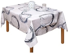 Τραπεζομάντηλο Αλέκιαστο Τάνια Blue Viopros 140Χ140 Cotton-Polyester