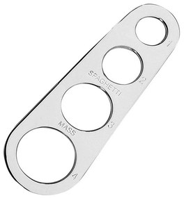 Μεζούρα 4 Σημείων Ζυμαρικών 100345002800 18x6cm Inox Kuchenprofi Ανοξείδωτο Ατσάλι