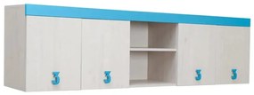 MATIS Ραφιέρα επιτοίχια κρεβατιού Numero Μπλε Matis584419