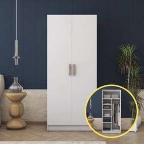 Ντουλάπα Λευκό BREBAN 90x57.5x210