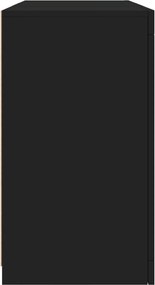vidaXL Μπουφές με LED Μαύρος 123 x 37 x 67 εκ.