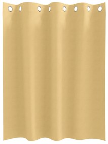 vidaXL Κουρτίνες με κουρτίνες 2 pcs Μπεζ 140 x 140 cm Πολυεστέρας