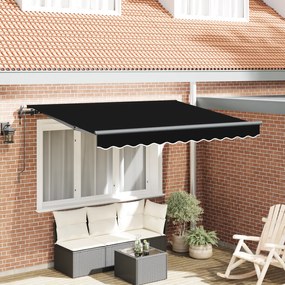 vidaXL Σκηνίτσα Αναδιπλούμενη Μαύρο 350 x 200 cm