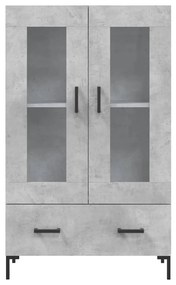 vidaXL Ντουλάπα Γκρι Σκυροδέματος 69,5 x 31 x 115 εκ. Επεξεργ. Ξύλο