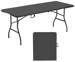 VEVOR 180cm Plastic Folding Table Portable Picnic Table Handle Indoor Outdoor