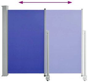 vidaXL Σκίαστρο Πλαϊνό Συρόμενο Βεράντας Μπλε 120 x 300 εκ.